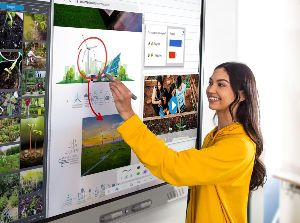 SMART Board MX V5 86″ – lekcja interaktywna przy tablicy