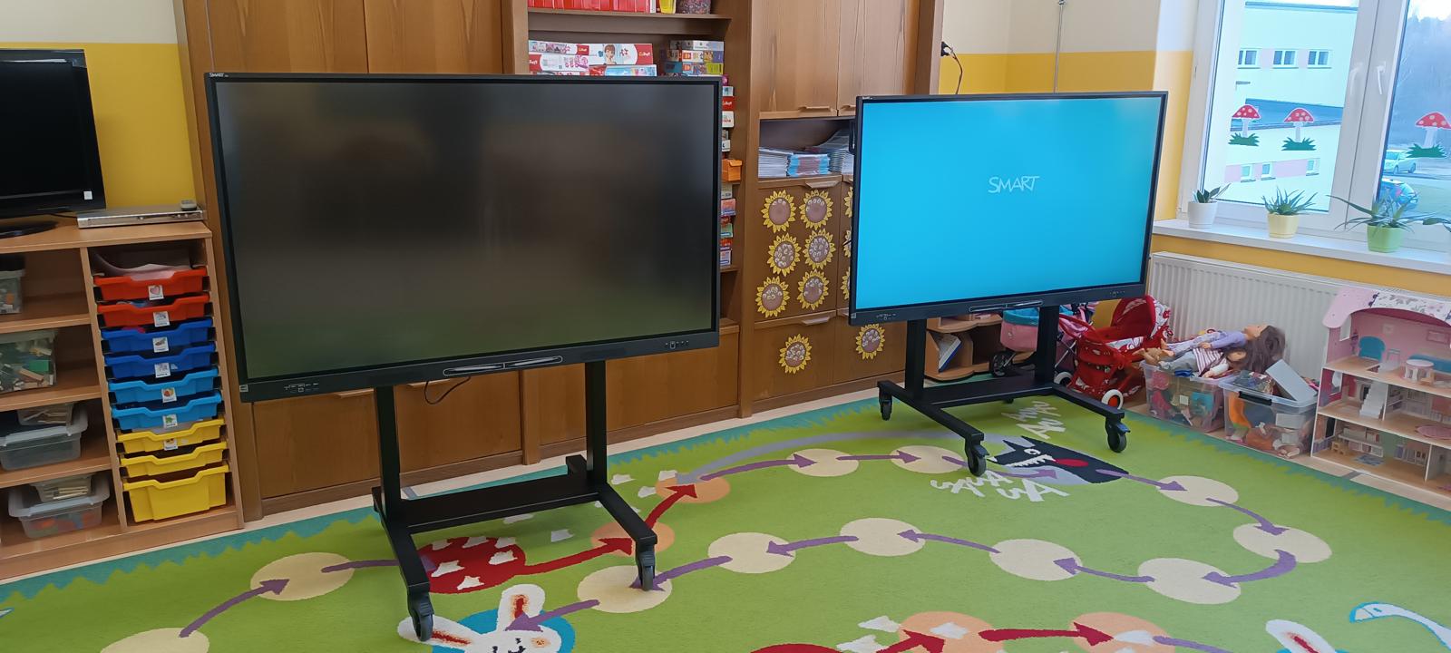 Instalacja monitora interaktywnego w sali edukacyjnej – Warszawa